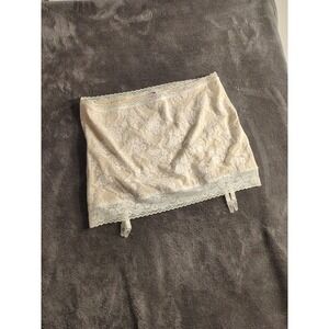 hips and curves girdle with garters off-white Lace Sz. 3x